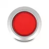 Delock 22 mm skydinis mygtukas, plokščias, raudonas LED, litavimo gnybtai, 1 NO, 230 V AC/DC