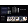 EZVIZ HP7 Pro 4K IP vaizdo domofono rinkinys su 7 colių jutikliniu monitoriumi, Wi-Fi 6, delno skaitytuvu, veido atpažinimu, RFID, IP65 lauko stotele