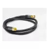 Good Connections SAT antenos kabelis SmartFLEX, IEC/Coax vyriškas kampuotas į moterišką, auksuotas, keturgubai ekranuotas, 120 dB, juodas, 2 m
