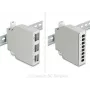 Delock Fiber Optic Patch Panel 6 Port for SC Duplex and LC Quad with Alternative Panel 8 x SC Simplex or LC Duplex Grey DIN Rail Mount (86095)