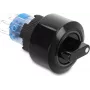 Delock Rotary Switch for Installation 22 mm Latching 6x Solder Connection IP65 Black 20991