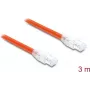 Delock RJ45 tinklo kabelis Cat.8.1 S/FTP 3 m iki 40 Gbps oranžinis (81182)