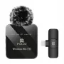 PULUZ PU647B belaidis lavalier mikrofonas, skirtas Lightning