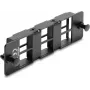 Delock adapterinis skydelis Keystone moduliams, 6 prievadai, juodas, 19 colių HD pataisų skydelis 67508
