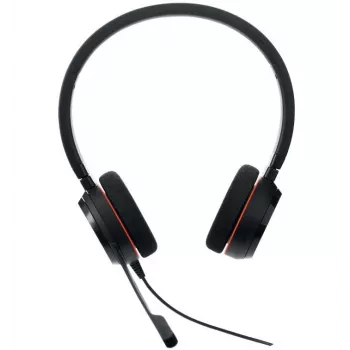 Jabra Evolve 20 MS Stereo USB-C ausinės ant galvos su triukšmą slopinančiu mikrofonu, juodos spalvos