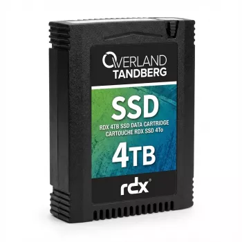 Overland-Tandberg 8886-RDX - 4 TB - RDX SSD kasetė - su 3 metų išplėstinio keitimo paslauga - skirta Tandberg Data RDX QuikStation 4, RDX QuikStation 8, RDX QuikStor