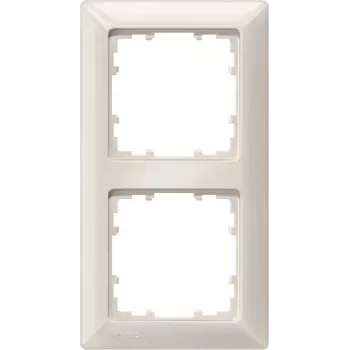 Siemens DELTA miro 2-jungčių dengiamasis rėmelis Titanium White Plastikinis 151x80 mm
