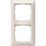 Siemens DELTA miro 2-jungčių dengiamasis rėmelis Titanium White Plastikinis 151x80 mm