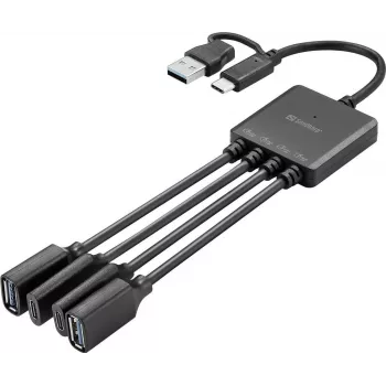 Sandberg USB-C/A į 2A+2C skirstytuvas (136-81)