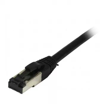 Synergy21 Patch Cable RJ45, CAT8.1 2000MHz, 1.0m, Black, S-STP (S/FTP), TPE/LSZH (SuperFlex), AWG26