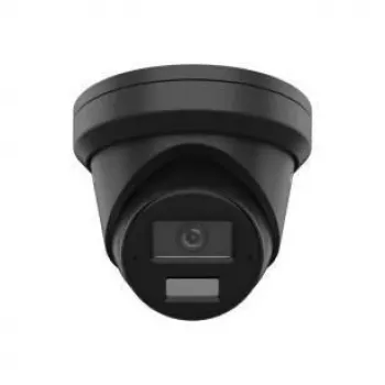 Hikvision DS-2CD2363G2-LI2U(2.8mm)(JUODA) 6MP AcuSense fiksuoto kupolo tinklo kamera su IR ir balta šviesa