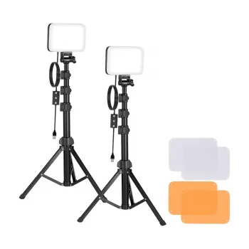 Neewer BP66 Studio rinkinys su dviem LED lempomis, filtrais ir trikojais