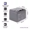 Qoltec 53035 AGM akumuliatorius 12V 45Ah 540A
