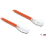 Delock RJ45 tinklo kabelis Cat.8.1 S/FTP 1 m iki 40 Gbps oranžinis (81180)