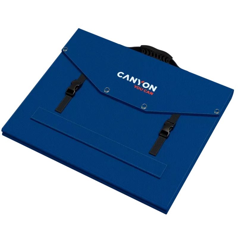 CANYON SP-200 Sulankstoma 200W saulės baterija su 2x USB-A ir USB-C PD 45W, juoda
