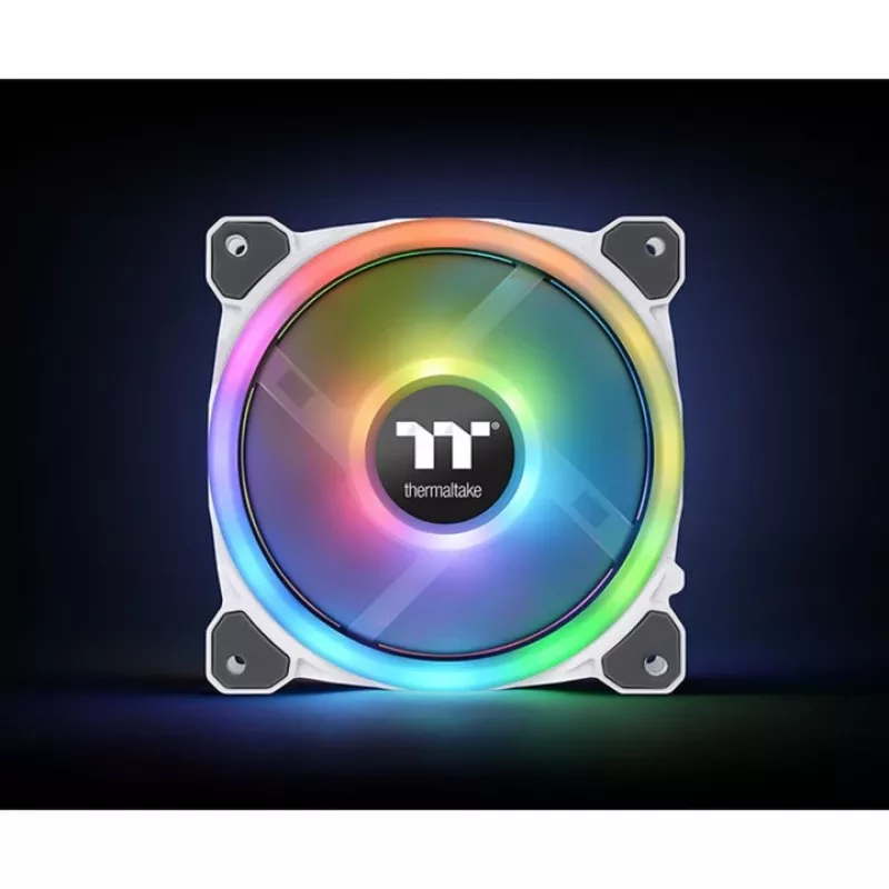 Thermaltake Riing Trio 12 RGB Radiator Fan White TT Premium Edition (3 rinkinys su valdikliu)