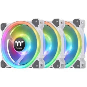 Thermaltake Riing Trio 12 RGB Radiator Fan White TT Premium Edition (3 rinkinys su valdikliu)