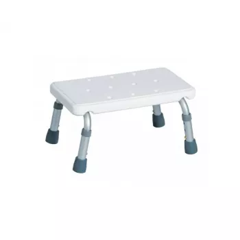 ANTAR Bath Step AT51128 - Neslystanti dušo pakopa, 100 mm aukštis, balta/pilka