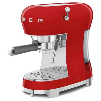 Smeg ECF02RDEU 50's Style Manual Espresso Machine 1.1 L Red