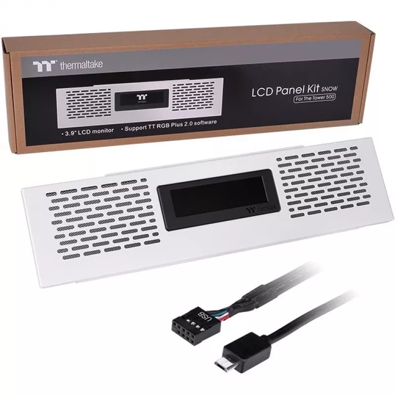Thermaltake LCD Panel Kit Snow White, skirtas The Tower 500
