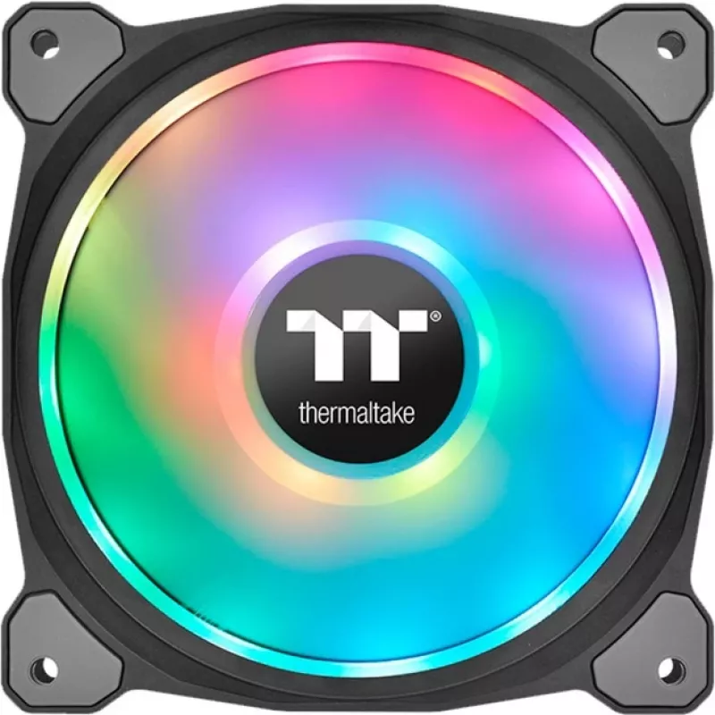 Thermaltake Riing Duo 14 RGB Radiator Fan 3 Pack Black - Premium Edition - 140 mm