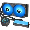 Thermaltake Floe RC 240 All-in-One skystis aušinimo sistema CPU su integruotu RAM vandens bloku, 240mm radiatorius, 2x 120mm ARGB PWM ventiliatoriai, Intel/AMD
