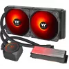 Thermaltake Floe RC 240 All-in-One skystis aušinimo sistema CPU su integruotu RAM vandens bloku, 240mm radiatorius, 2x 120mm ARGB PWM ventiliatoriai, Intel/AMD