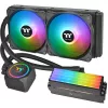 Thermaltake Floe RC 240 All-in-One skystis aušinimo sistema CPU su integruotu RAM vandens bloku, 240mm radiatorius, 2x 120mm ARGB PWM ventiliatoriai, Intel/AMD