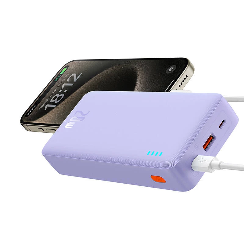 Baseus Airpow - 20 000 mAh 20W Power Bank (Violetinė)