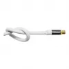 Good Connections SmartFLEX SAT antenos laidas, IEC/Coax kampinis kištukas į lizdą, paauksuotas, keturgubai ekranuotas, 120 dB, baltas, 2 m (GC-M2063)