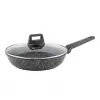 Extralink Home SF-1129-20CM Granitinė nelipni keptuvė 20 cm 1,2 L juoda