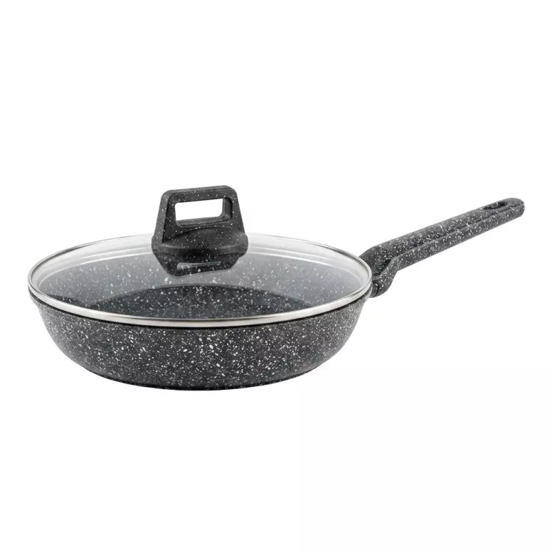 Extralink Home SF-1129-20CM Granitinė nelipni keptuvė 20 cm 1,2 L juoda