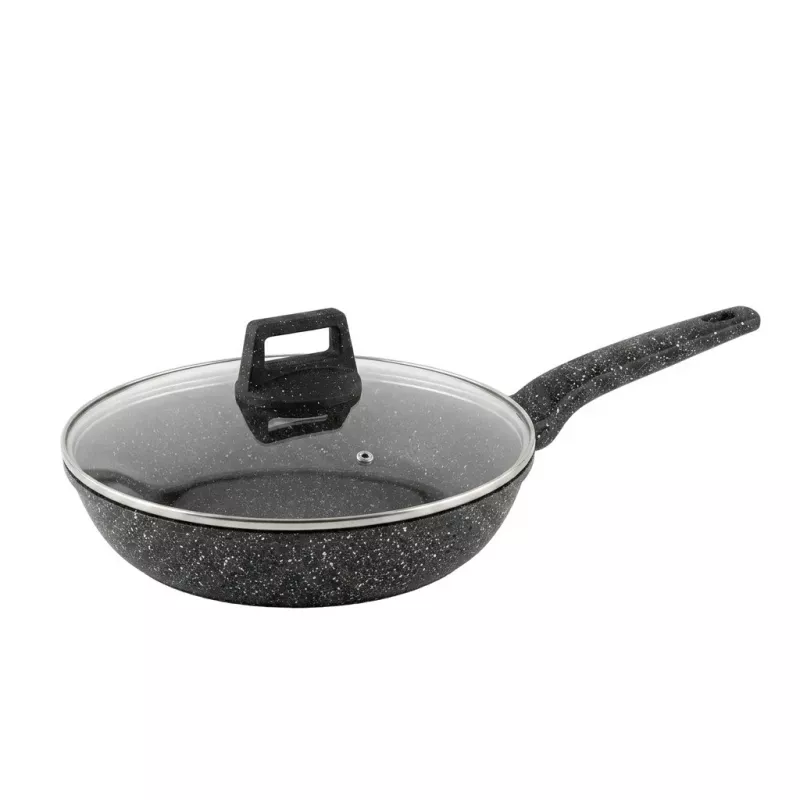 Extralink Home SF-1129-28CM Granitinė nelipanti keptuvė 28 cm 3.1 L Juoda