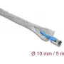 Delock Braided Sleeve for EMC Shielding Self-Closing 5 m x 10 mm (20992)