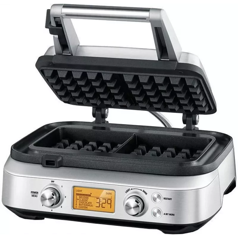 Sage SWM620BSS4EEU1 Smart Waffle Pro Belgian Waffle Maker, 1000W, Brushed Stainless Steel