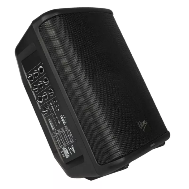 V-TONE ALPHA 8 Aktyvi baterijinė kolonėlinė PA sistema su įmontuotu mikšeriu, 300W RMS, 8 inch žemų dažnių garsiakalbis, Bluetooth, USB/SD, Reverb