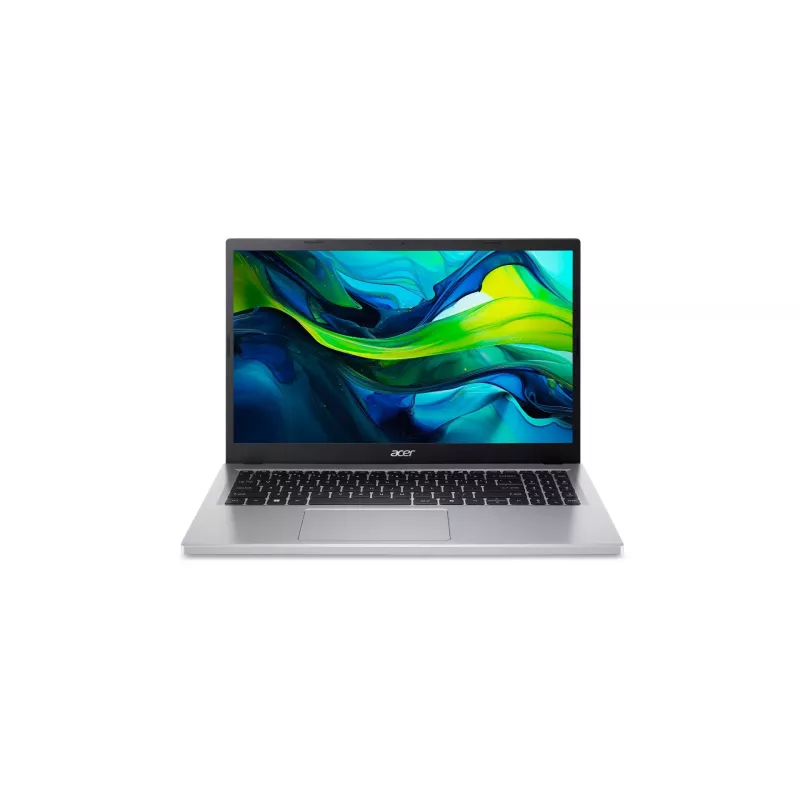 Acer AG15-32P-39R2DX nešiojamas kompiuteris - Intel Core 3 N355, 15.6 inch FHD IPS, 8 GB RAM, 256 GB SSD (2x128 GB), Windows 11 Home, sidabrinis