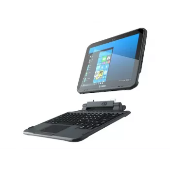 Zebra 2-in-1 klaviatūra su jutikliniu kilimėliu ir ištraukiama rankena - su apšvietimu - QWERTY US - skirta Zebra ET80, ET85