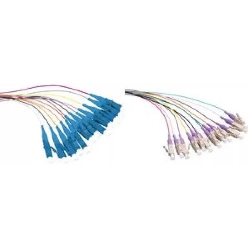 LogiLink Fiber Optic Pigtail Set LC Simplex OS2 2.0 m 12 Pigtails 0.9 mm LSZH Yellow