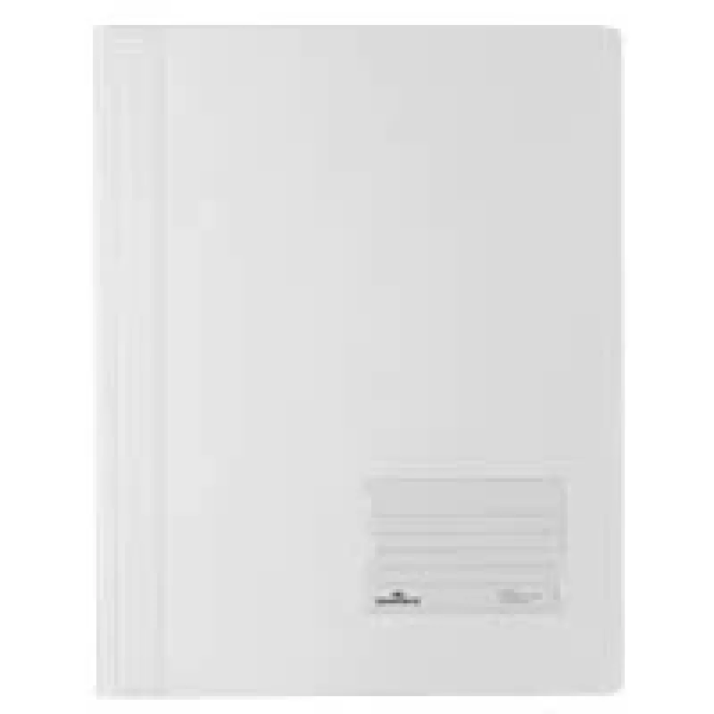 DURABLE DURALUX Quick Filing Folder A4+ Polypropylene White 10 mm Spine 250 Sheets Capacity