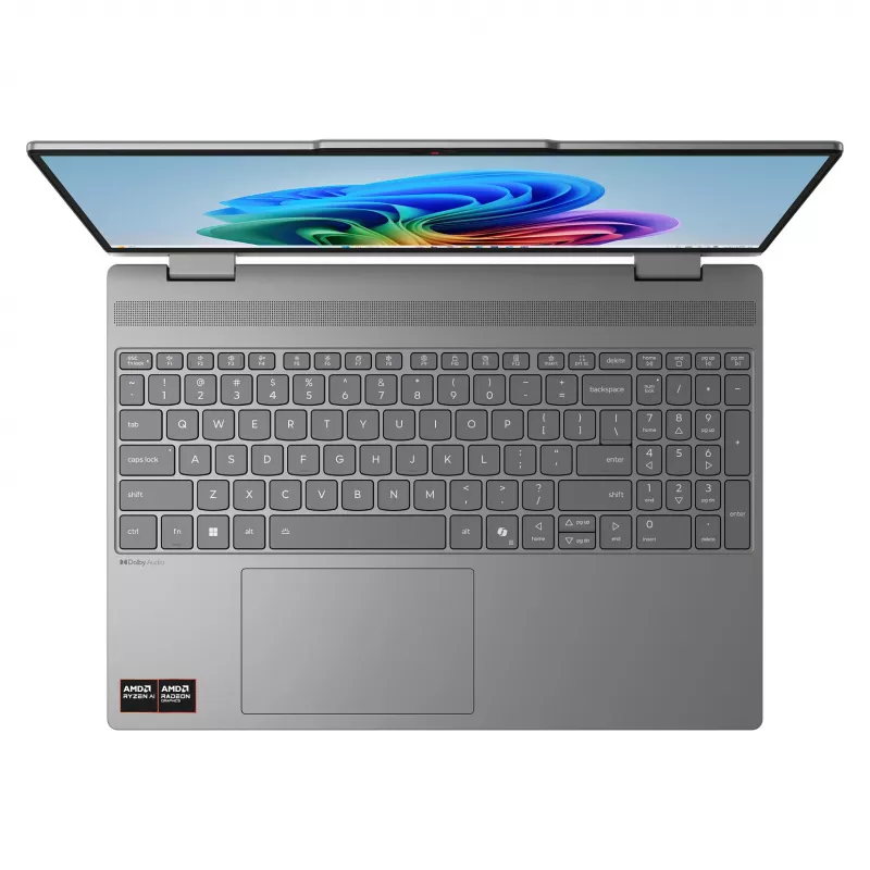 Lenovo IdeaPad 5 2-in-1 15AGP11 Copilot+ PC 83UM0006GE 2-in-1 nešiojamas kompiuteris, 15.3 colių WQXGA OLED jutiklinis 165Hz, AMD Ryzen AI 7 445, 16GB DDR5, 512GB SSD, Windows 11 Home, vokiška klaviatūra