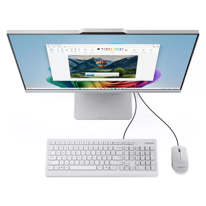 Lenovo IdeaCentre AIO 24AKP10 All-in-One PC, AMD Ryzen 7 5700U, 16GB RAM, 1TB SSD, 23.8 inch FHD IPS, Windows 11 Home, Raven Black
