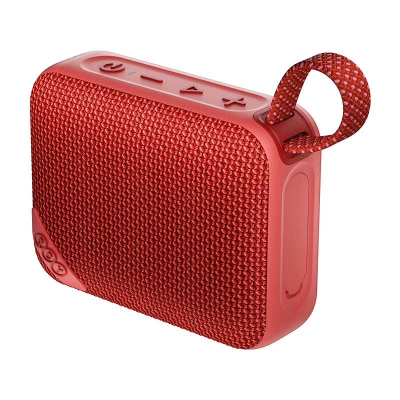 QCY SP2 nešiojamas Bluetooth garsiakalbis (raudonas) - IP67 atsparus vandeniui, RGB apšvietimas, TWS stereo