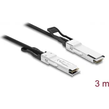 Delock Twinax Cable QSFP+ Male to QSFP+ Male 40 Gbps 3 m (84243)