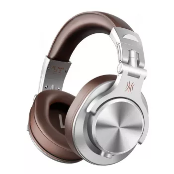 OneOdio A71 Brown ausinės, uždengiančios ausis, laidinės, su 40 mm neodimio magnetais, sulankstomos, sukamos ausinės, 2 kabeliai