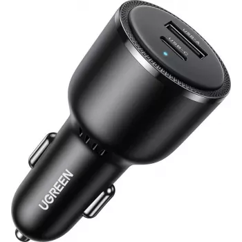 UGREEN EC701 63W 2-Port Fast Car Charger 1A1C Black