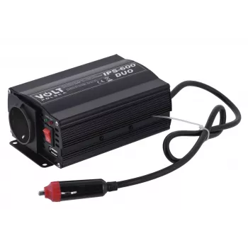 VOLT POLSKA IPS-600 DUO 12V 24V/230V 300/600W grynos sinusinės bangos keitiklis