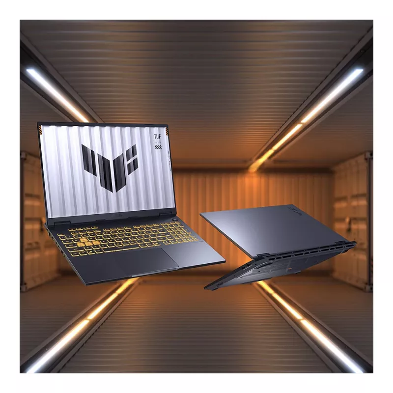 ASUS TUF Gaming F16 FX608JMI-TU290W 16 inch WUXGA 165Hz nešiojamas žaidimų kompiuteris, Intel Core i7-14650HX, 16GB DDR5, 1TB SSD, NVIDIA GeForce RTX 5060, Windows 11 Home, vokiška QWERTZ klaviatūra, Mecha Gray