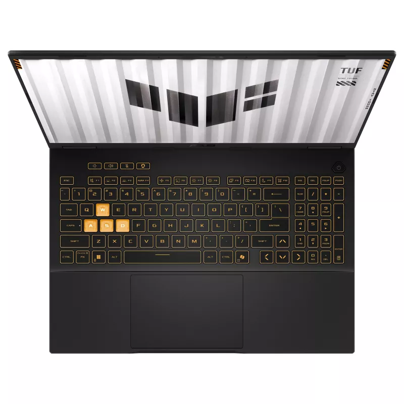 ASUS TUF Gaming F16 FX608JMI-TU290W 16 inch WUXGA 165Hz nešiojamas žaidimų kompiuteris, Intel Core i7-14650HX, 16GB DDR5, 1TB SSD, NVIDIA GeForce RTX 5060, Windows 11 Home, vokiška QWERTZ klaviatūra, Mecha Gray