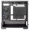 DeepCool CG380U Mid-Tower korpusas, grūdintas stiklas, 3x 120mm ARGB ventiliatoriai, juodas